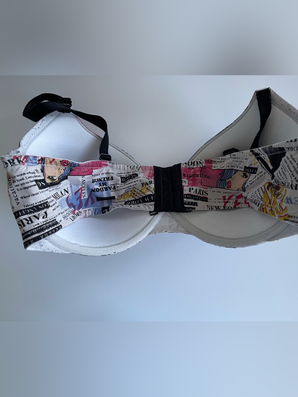 Torrid Paris Print Full Coverage Molded Underwire Cup Bra - 46DDD - Picture 2 of 4